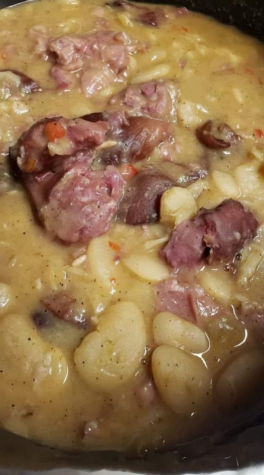 White Bean And Ham Hock Soup Delish Grandmas Recipes