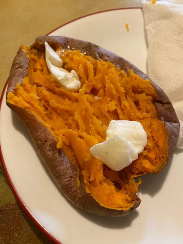 HOW TO COOK A SWEET POTATO IN THE MICROWAVE Delish Grandma's Recipes