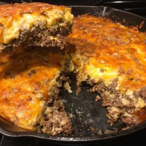 Impossible Cheeseburger Pie