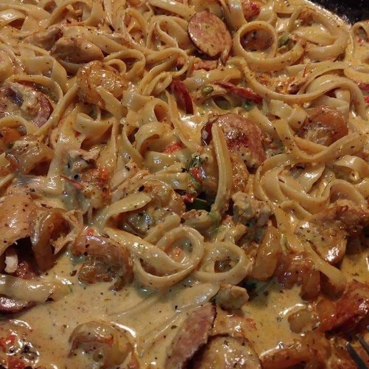 Cajun Shrimp Pasta with Sausage