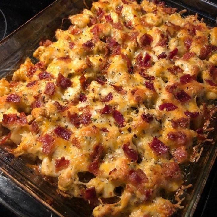 Chicken Bacon Ranch Potato Bake