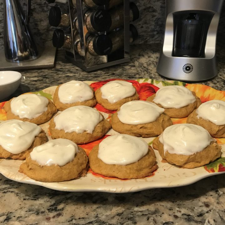 PUMPKIN COOKIES WITH CREAM CHEESE FROSTING (THE WORLD’S BEST!)