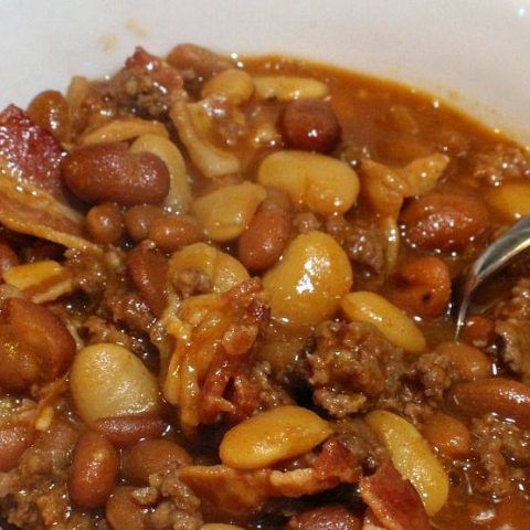 CROCK POT LOADED BAKED BEANS RECIPE