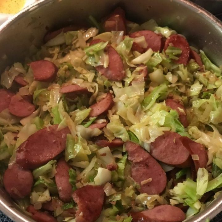 Fried Cabbage With Sausage