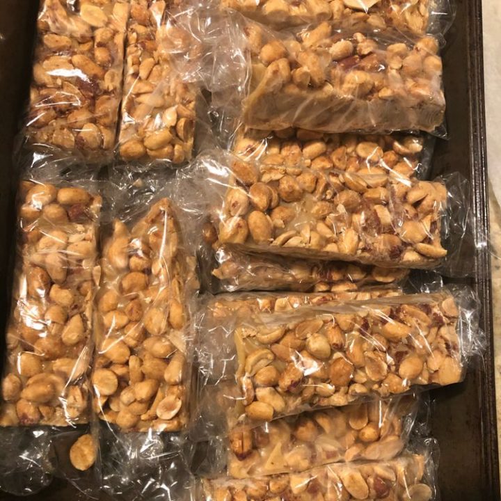 HOMEMADE PAYDAY CANDY BARS