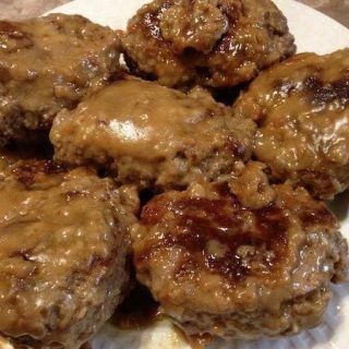 Hamburger Steak with Creamy Onion Gravy