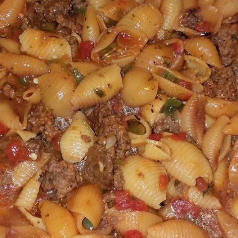 Pasta Shells With Ground Beef Recipe