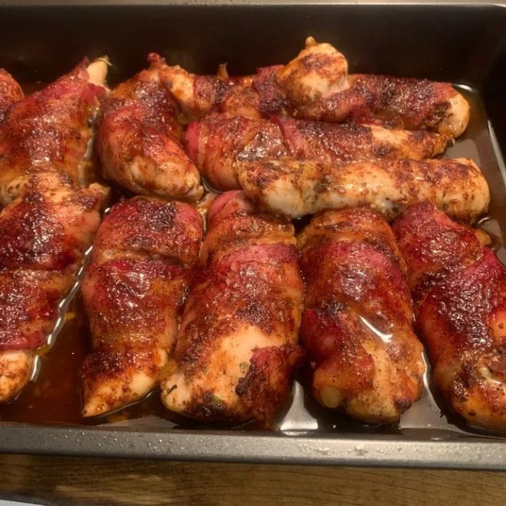 BACON-WRAPPED CHICKEN TENDERS