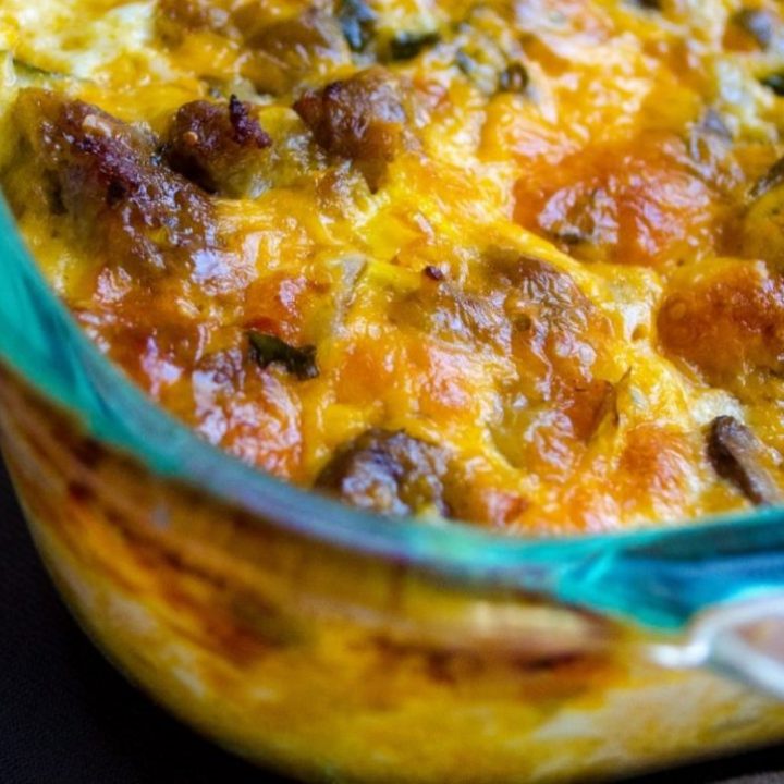 FIREMAN’S OVERNIGHT BREAKFAST CASSEROLE WITH COUNTRY GRAVY