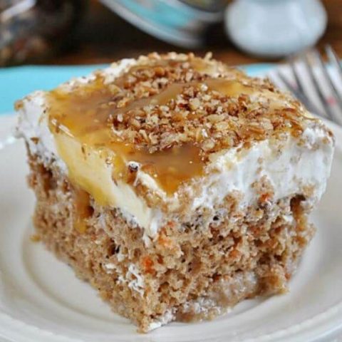 CARROT CAKE POKE CAKE