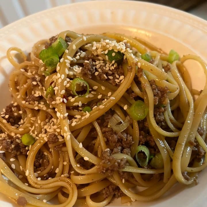 Mongolian Ground Beef Noodles