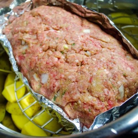 Instant Pot Meatloaf & Mashed Potatoes