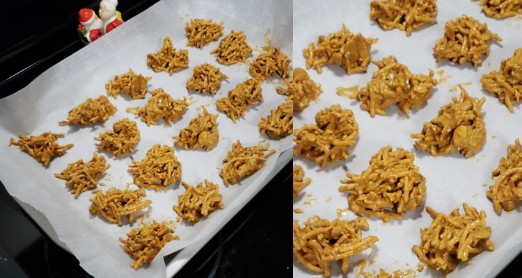 Peanut Butter Shoestring Haystacks - Delish Grandma's Recipes