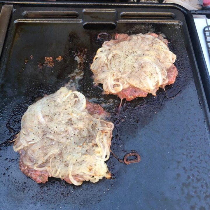 Oklahoma fried onion burger