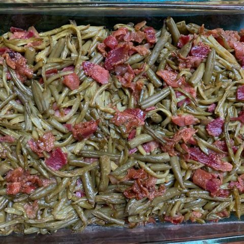 SMOTHERED GREEN BEANS