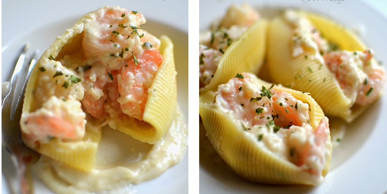 Creamy Seafood-Stuffed Shells Recipe