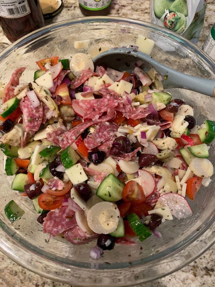 Italian Chop Chop Salad The Perfect Dish For A Quick Lunch Delish Grandmas Recipes 