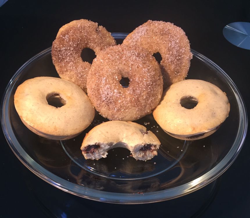 NUTELLA FILLED BAKED DONUTS