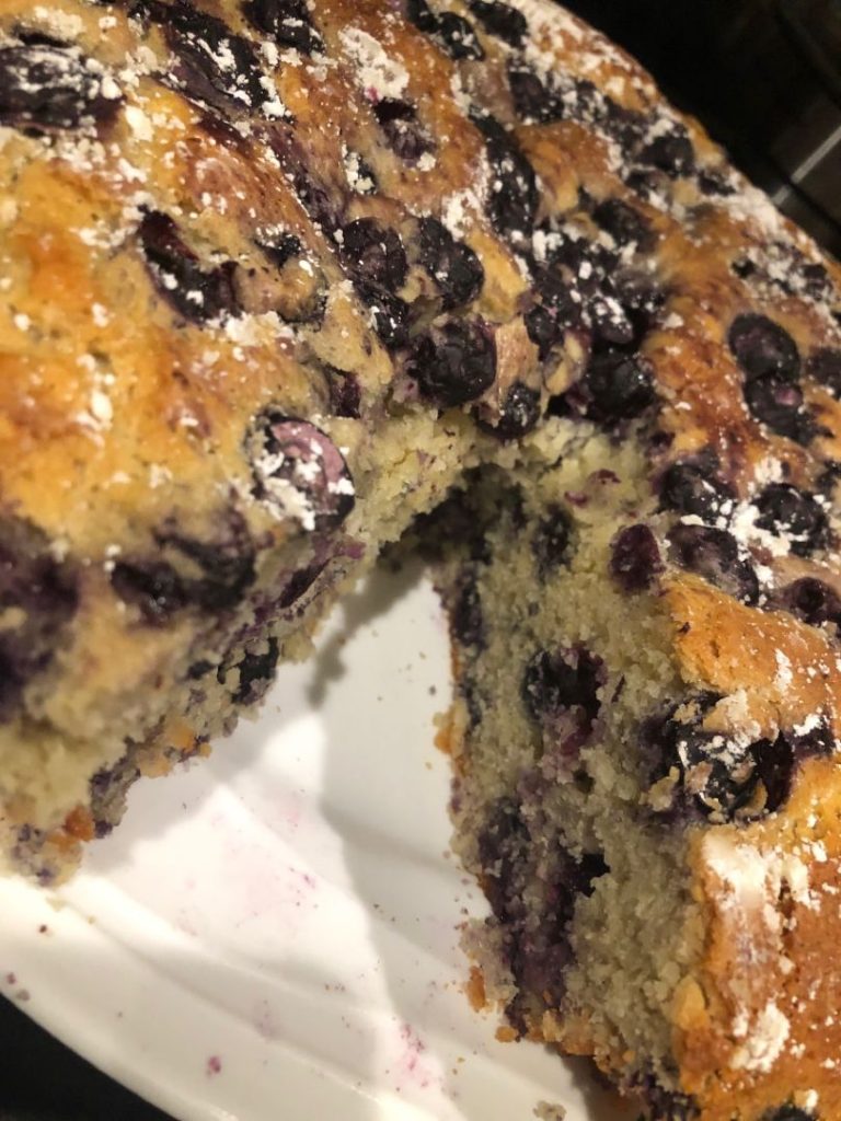 BLUEBERRY LEMON RICOTTA TEA CAKE - Delish Grandma's Recipes