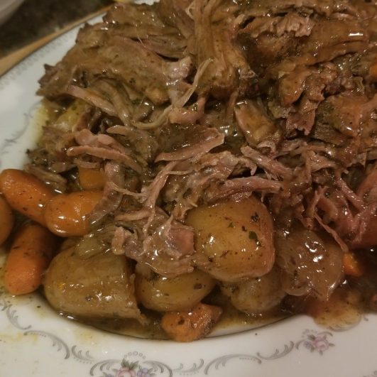 SLOW COOKER “MELT IN YOUR MOUTH” POT ROAST - Delish Grandma's Recipes