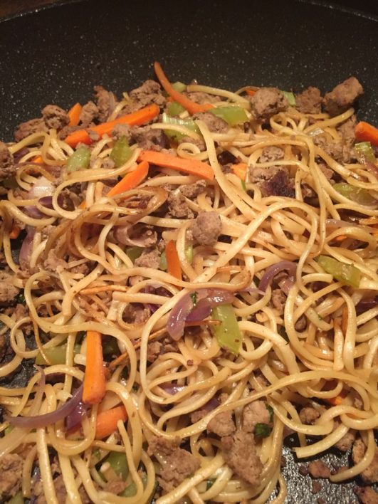GROUND BEEF LO MEIN Delish Grandma's Recipes