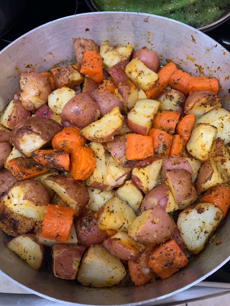 ROASTED POTATOES AND CARROTS