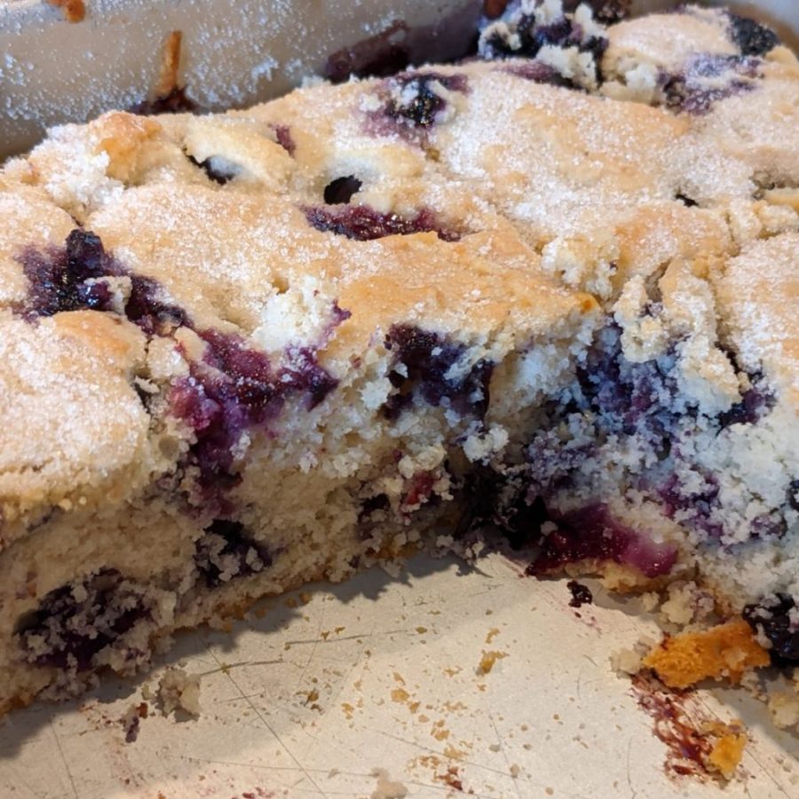 BUTTERMILK BLUEBERRY BREAKFAST CAKE - Delish Grandma's Recipes