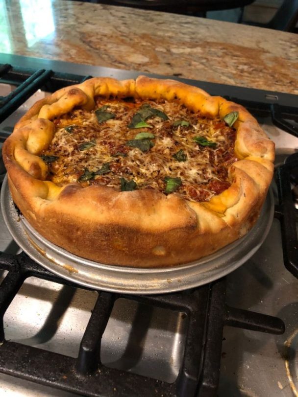 MY FAVORITE DEEP DISH PIZZA RECIPE Delish Grandma's Recipes