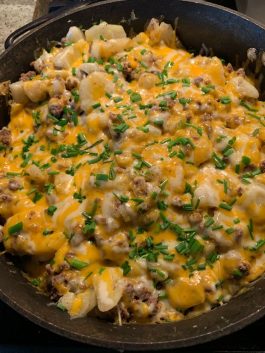 COUNTRY HAMBURGER SKILLET DINNER - Delish Grandma's Recipes