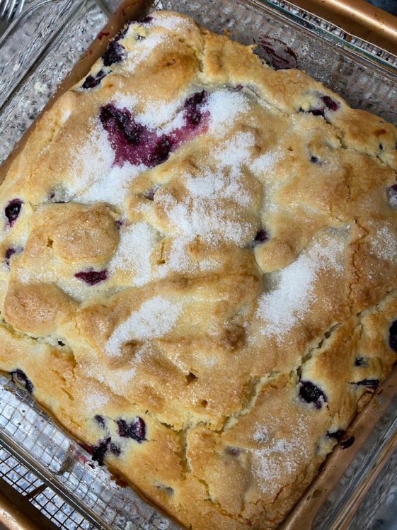BUTTERMILK BLUEBERRY BREAKFAST CAKE Delish Grandma's Recipes