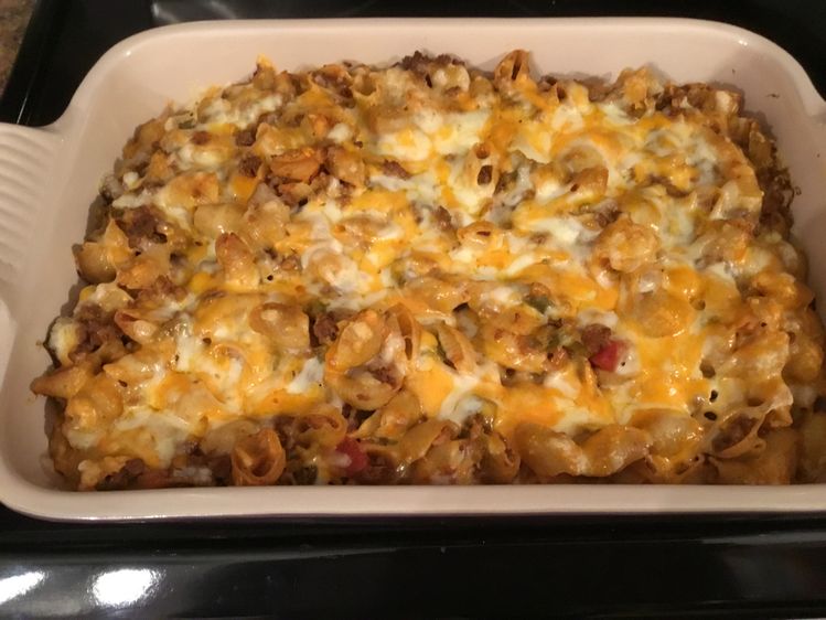 TACO PASTA CASSEROLE (5 INGREDIENTS) - Delish Grandma's Recipes