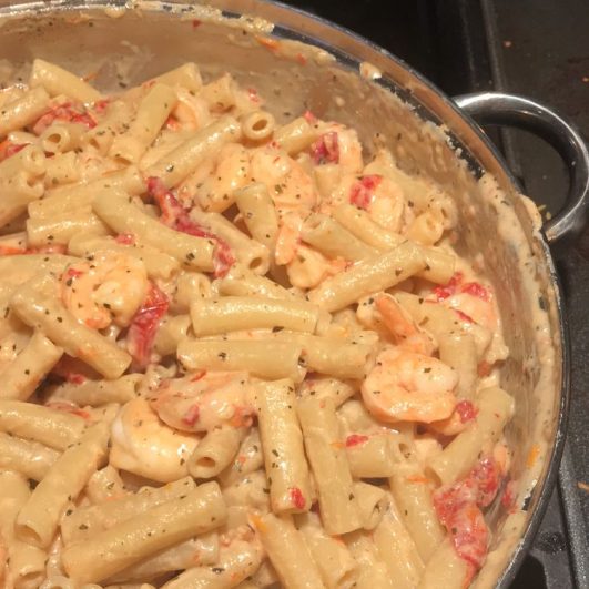 CREAMY MOZZARELLA SHRIMP PASTA Delish Grandma S Recipes   10 531x531 